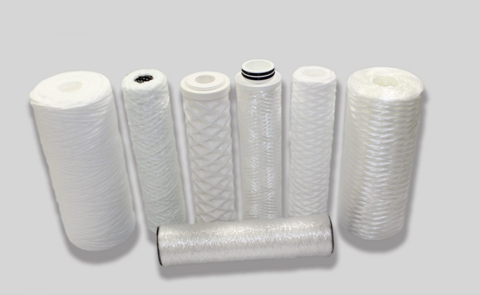 Wound Filter Baked Fiberglass, 40 Mic, 304 Stainless Steel Core, 20